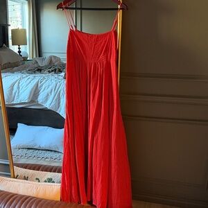 Abercrombie & Fitch Vibrant Red Maxi Dress